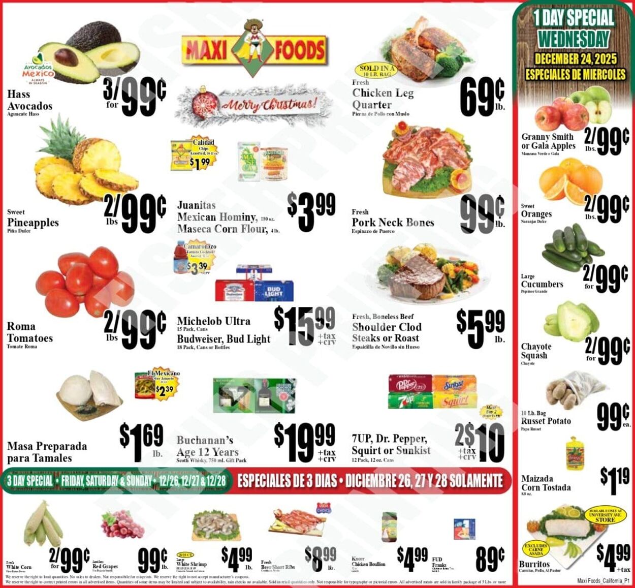 Weekly ad Maxi Foods 12/24/2025 - 12/30/2025