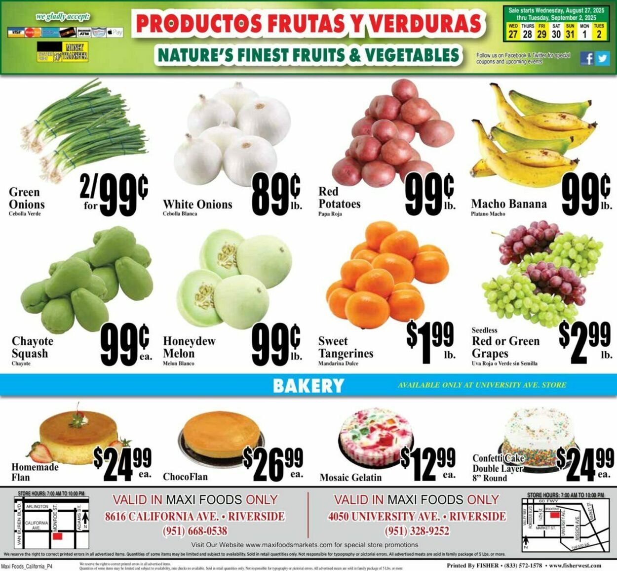 Weekly ad Maxi Foods 08/27/2025 - 09/02/2025