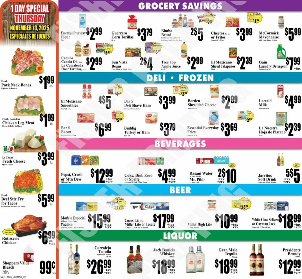 Weekly ad Maxi Foods 11/12/2025 - 11/18/2025