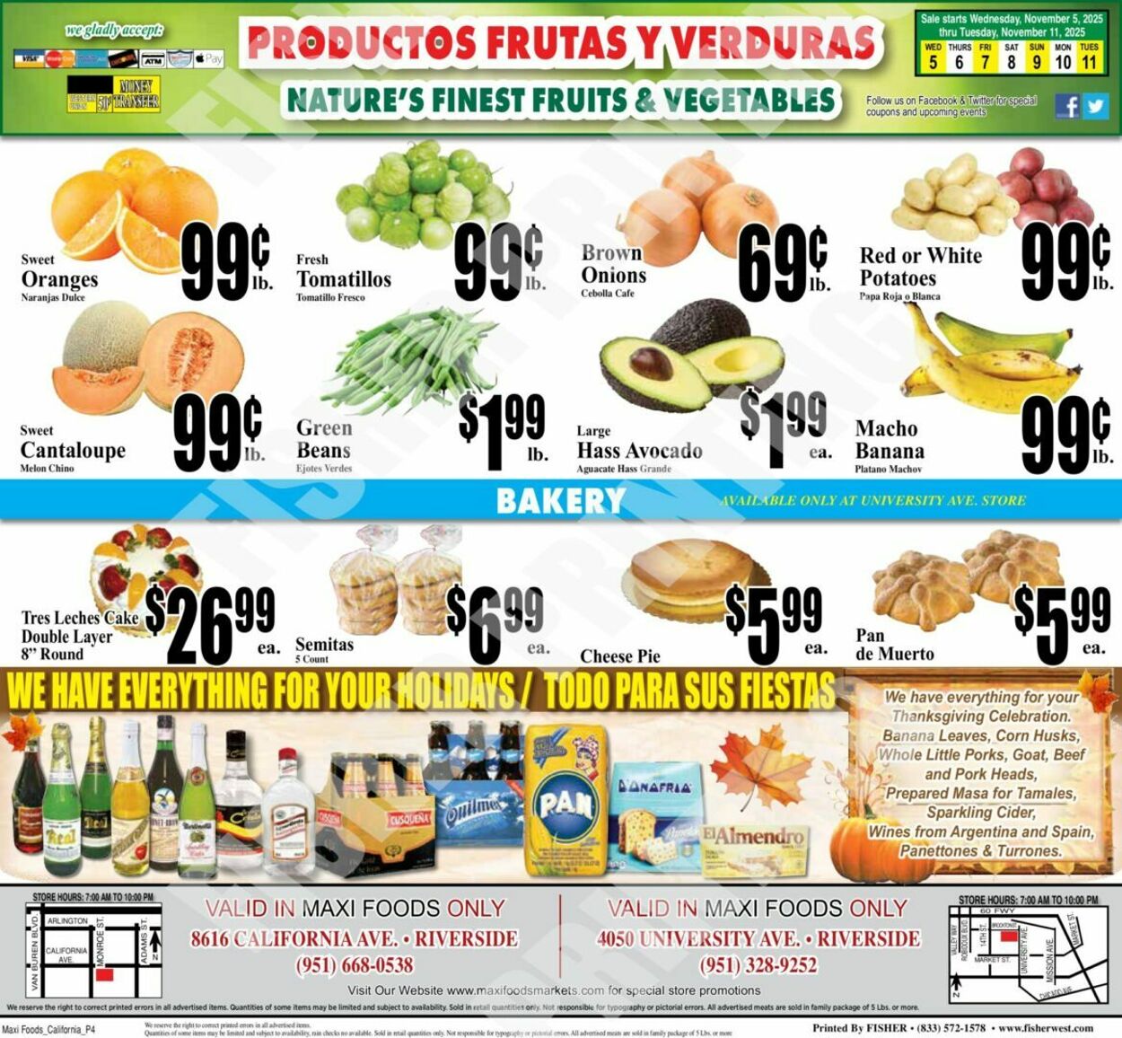 Weekly ad Maxi Foods 11/05/2025 - 11/11/2025