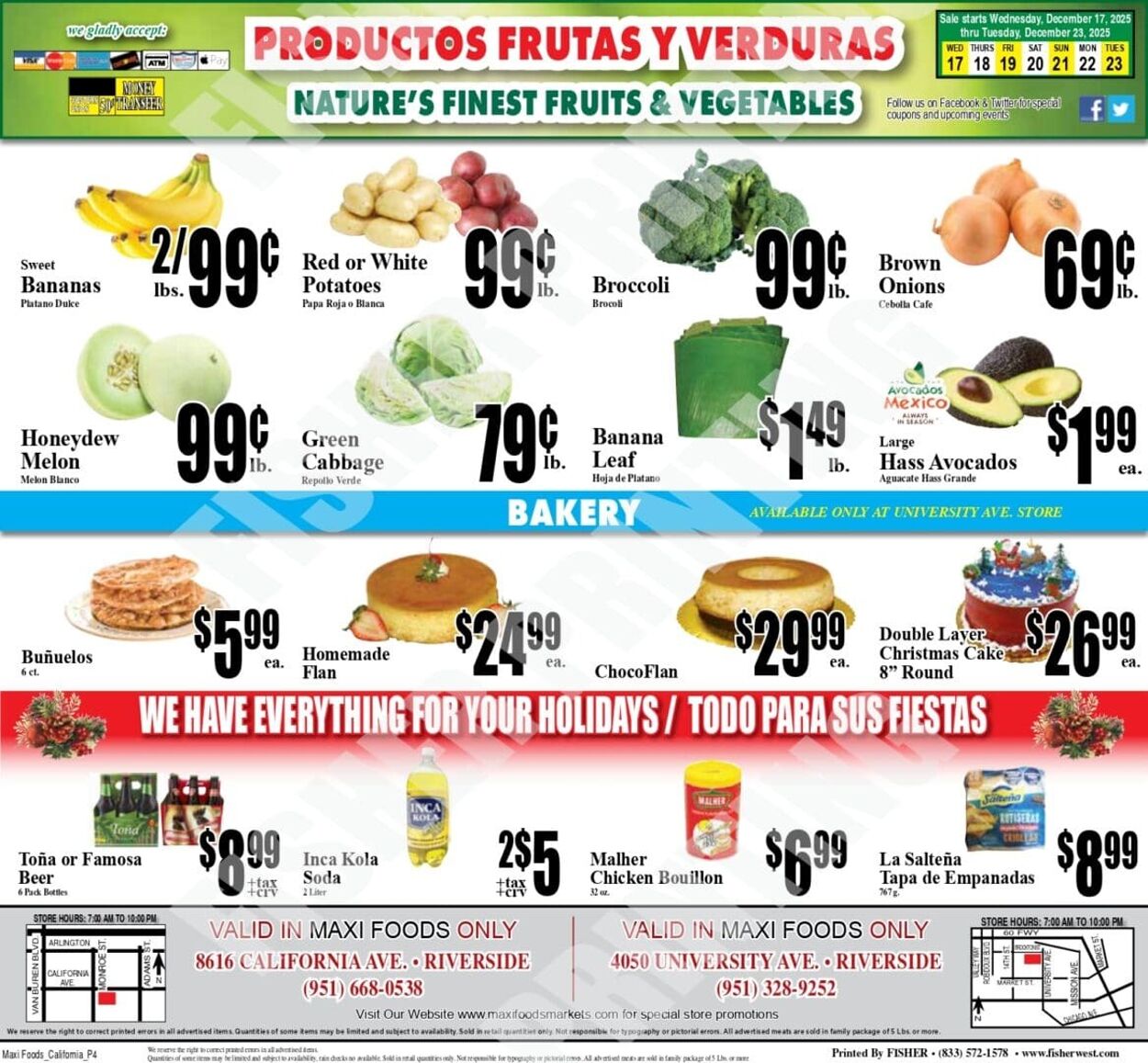 Weekly ad Maxi Foods 12/17/2025 - 12/23/2025