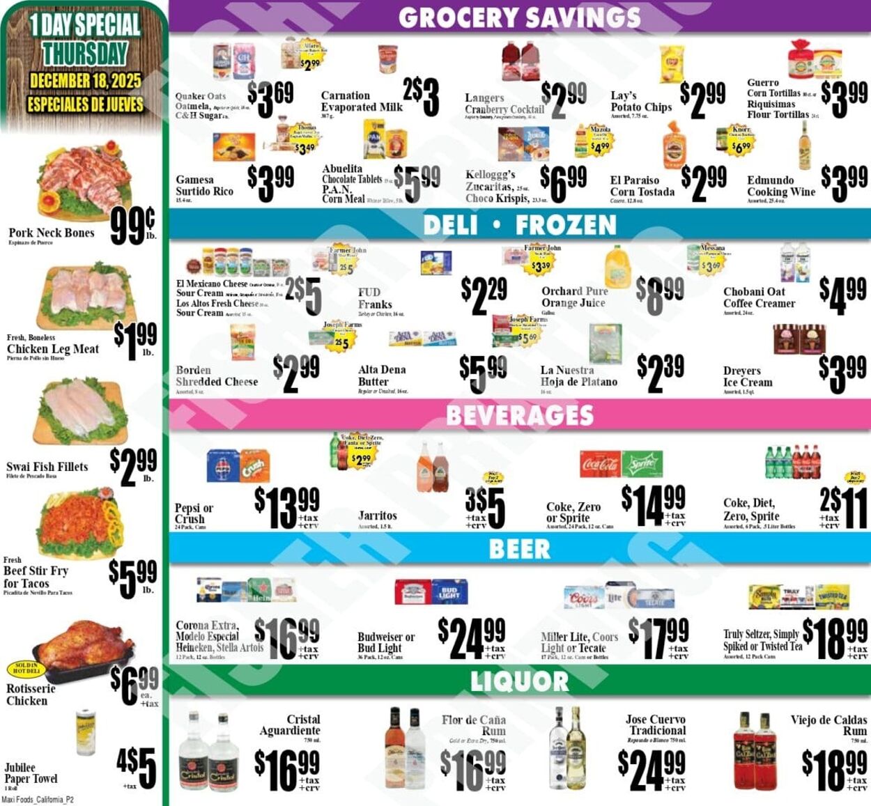Weekly ad Maxi Foods 12/17/2025 - 12/23/2025