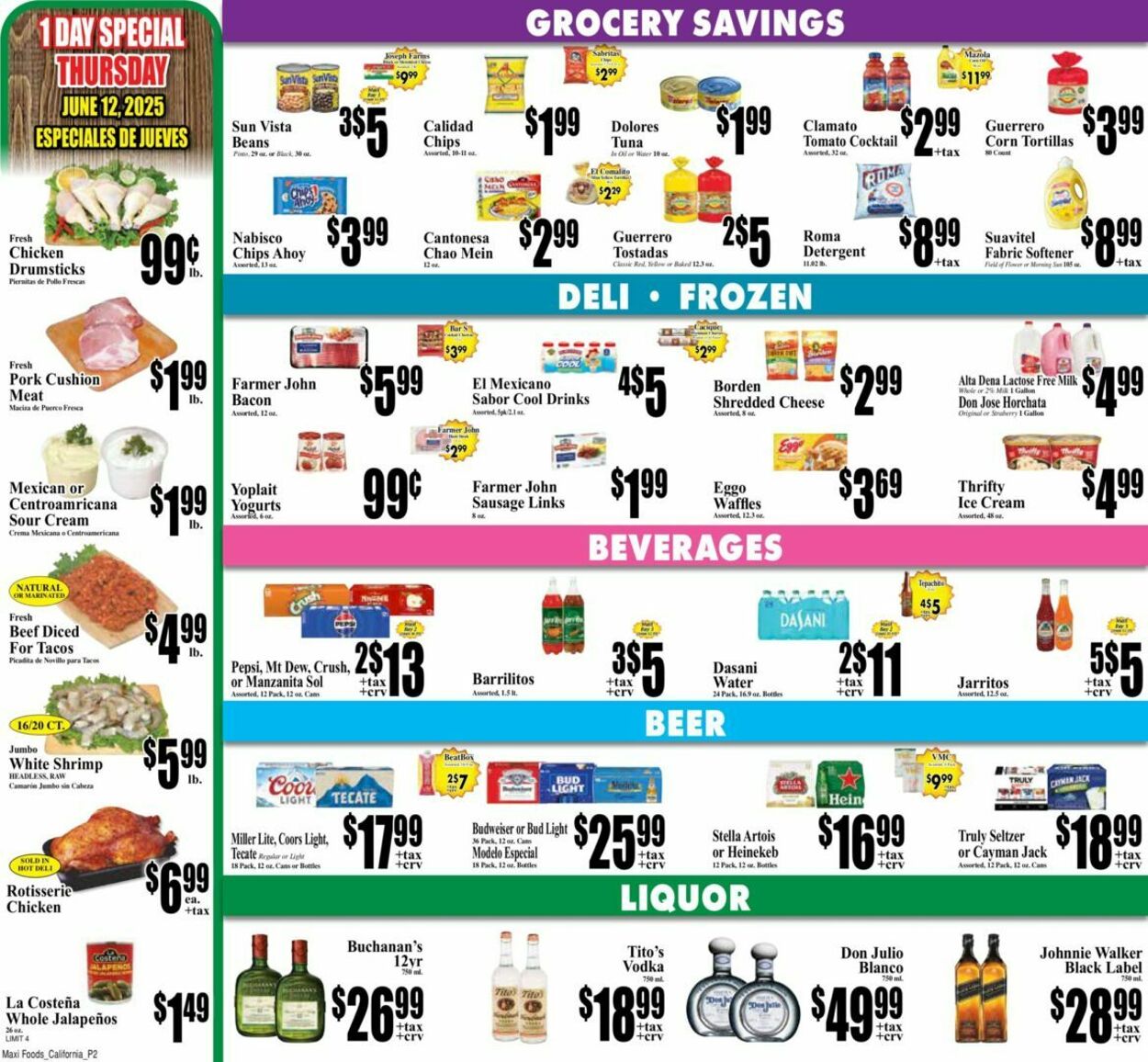 Weekly ad Maxi Foods 06/04/2025 - 06/10/2025