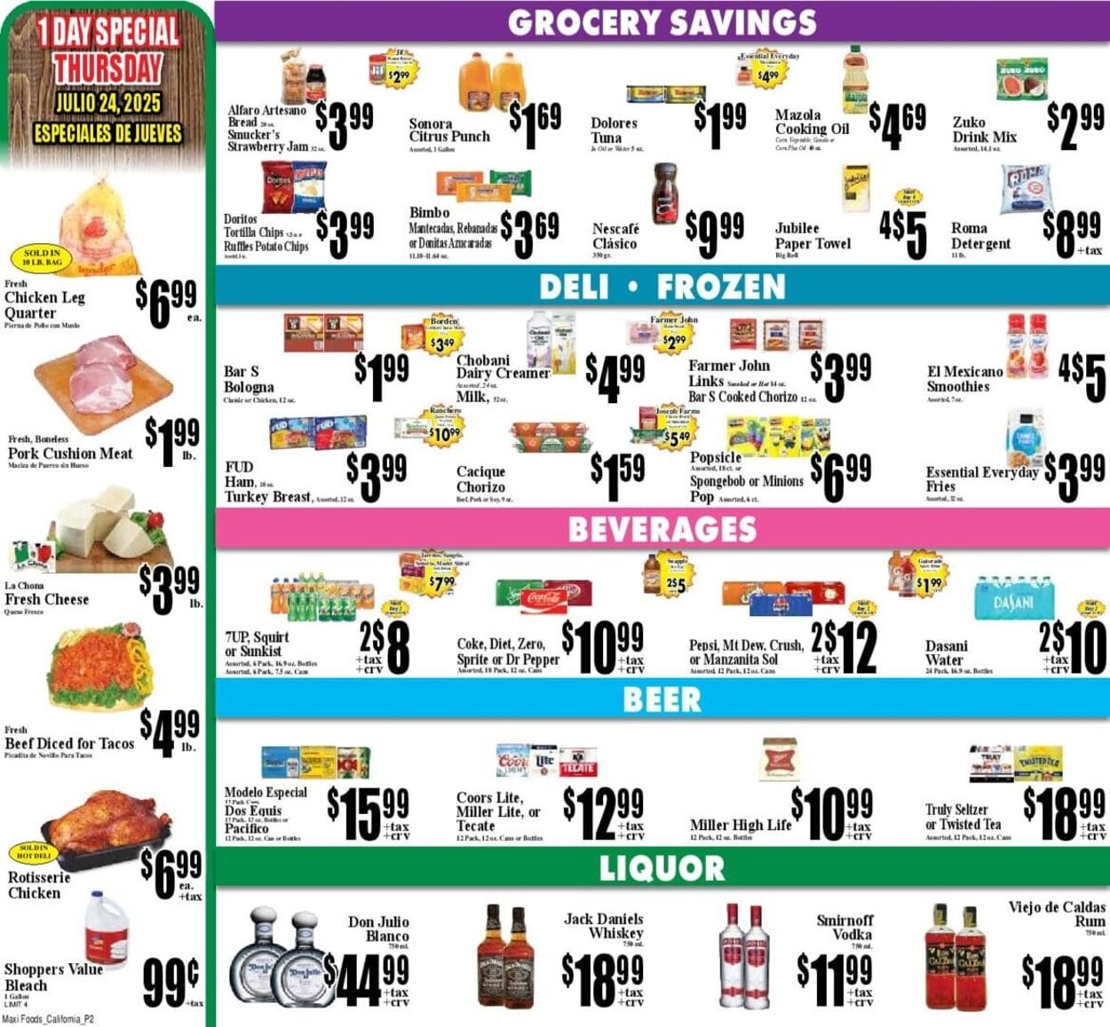 Weekly ad Maxi Foods 07/16/2025 - 07/22/2025