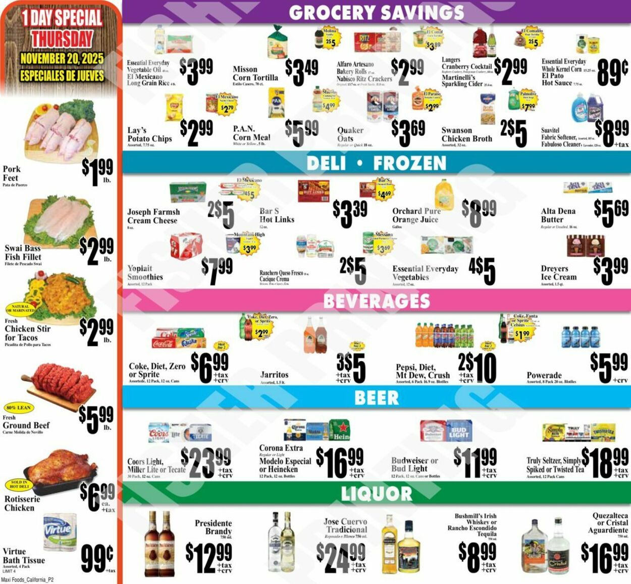 Weekly ad Maxi Foods 11/19/2025 - 11/25/2025