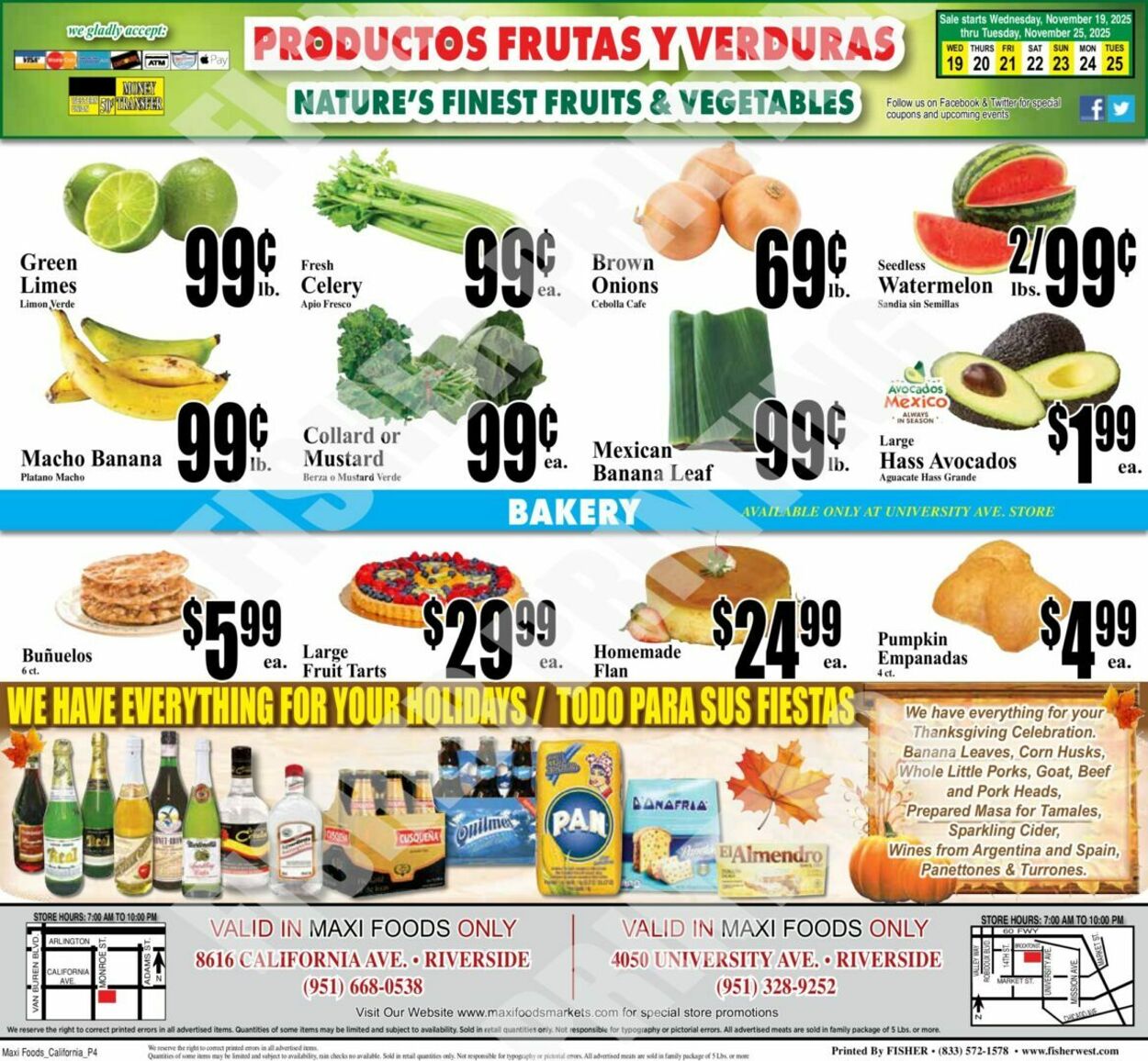Weekly ad Maxi Foods 11/19/2025 - 11/25/2025