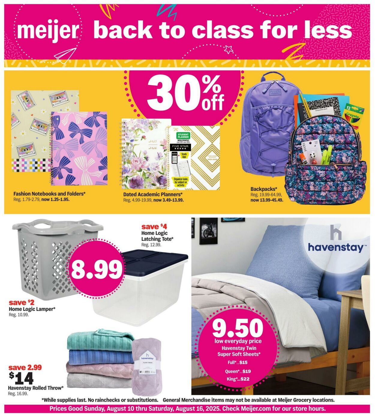 Weekly ad Meijer 08/10/2025 - 08/16/2025
