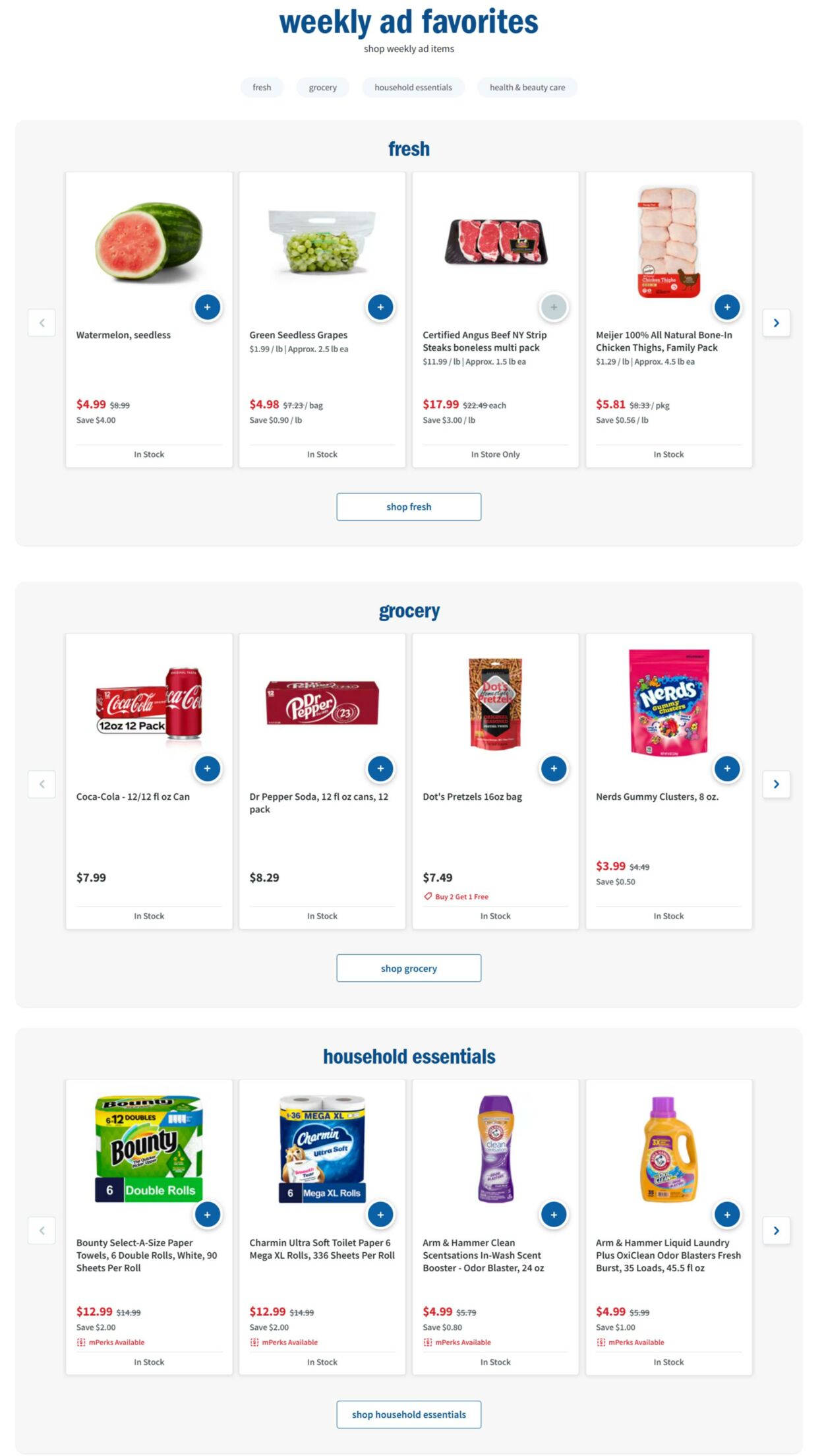 Weekly ad Meijer 08/12/2024 - 08/18/2024