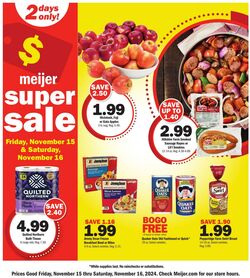 Weekly ad Meijer 11/15/2024 - 11/16/2024