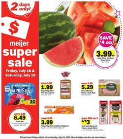 Weekly ad Meijer 07/18/2025 - 07/19/2025