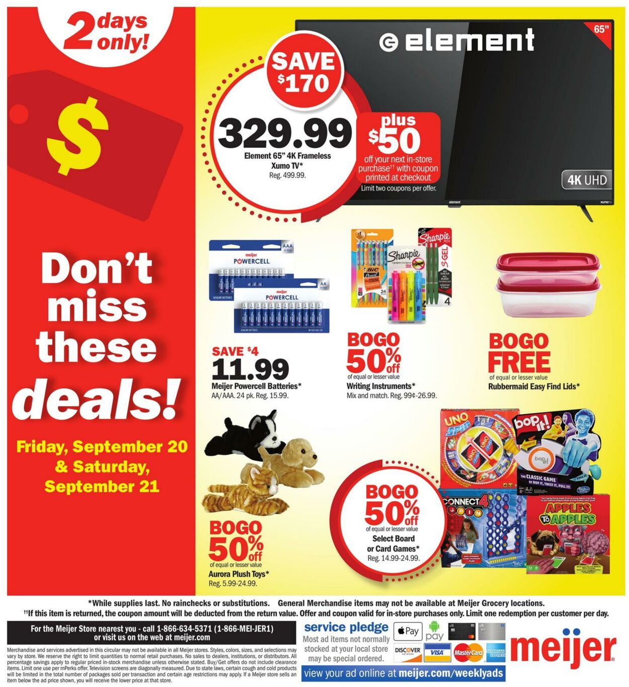 Weekly ad Meijer 09/20/2024 - 09/21/2024