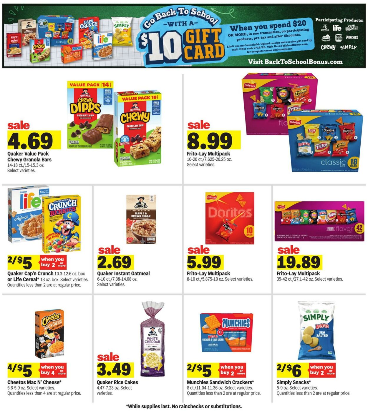 Weekly ad Meijer 09/10/2025 - 09/16/2025