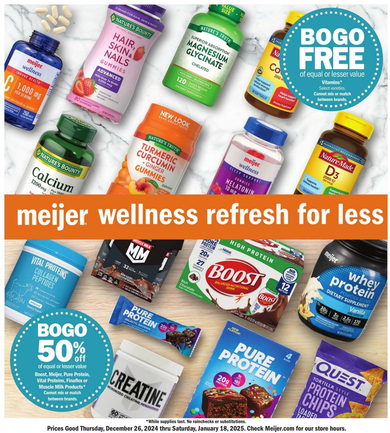 Weekly ad Meijer 12/26/2024 - 01/18/2025