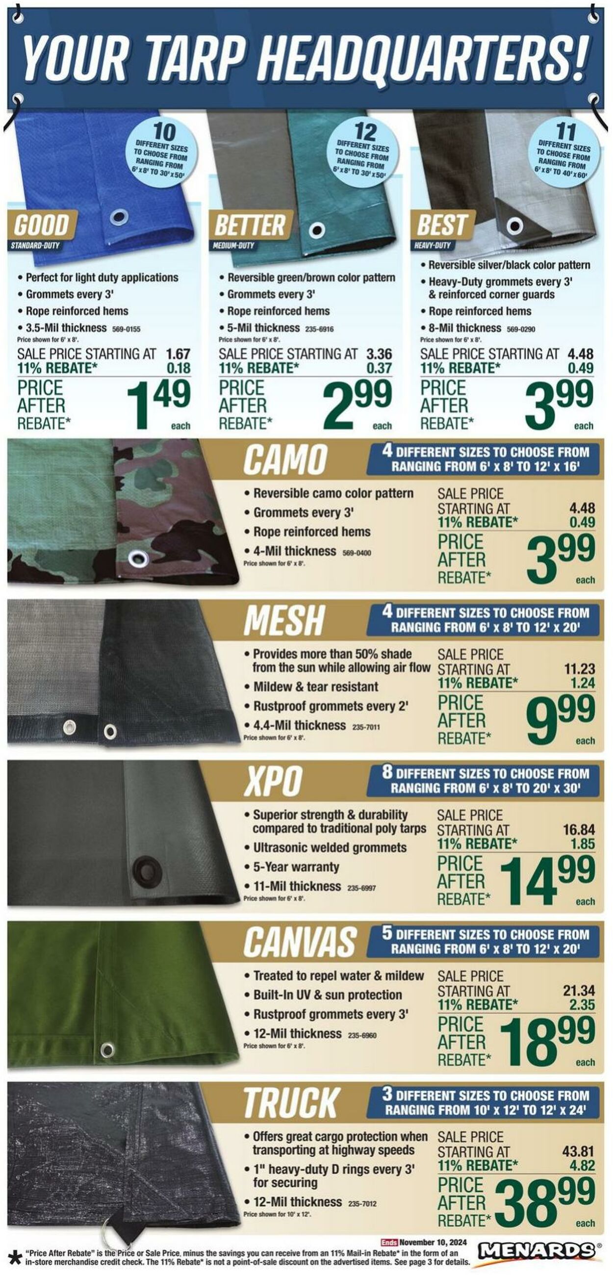 Weekly ad Menards 10/30/2024 - 11/10/2024