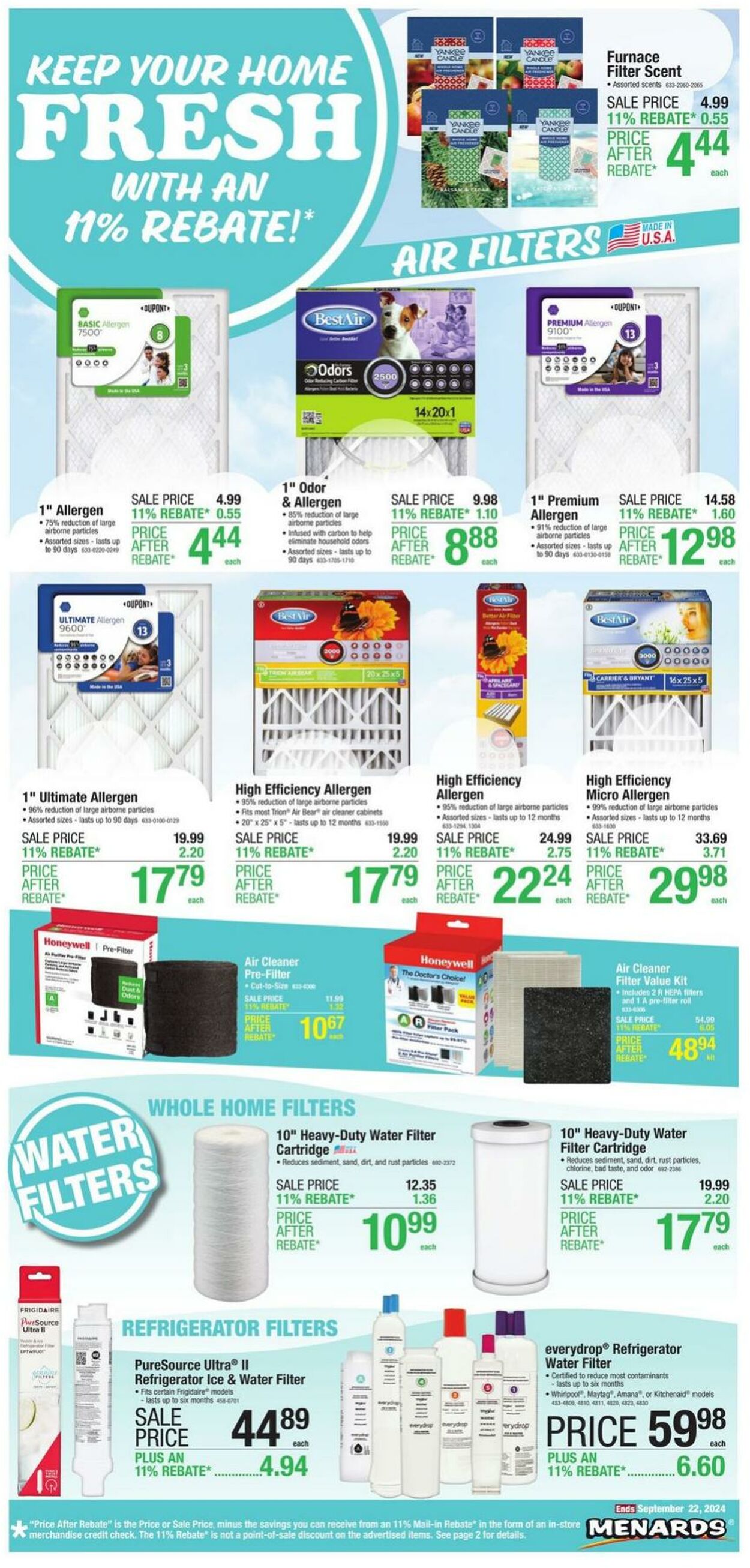 Weekly ad Menards 09/11/2024 - 09/22/2024