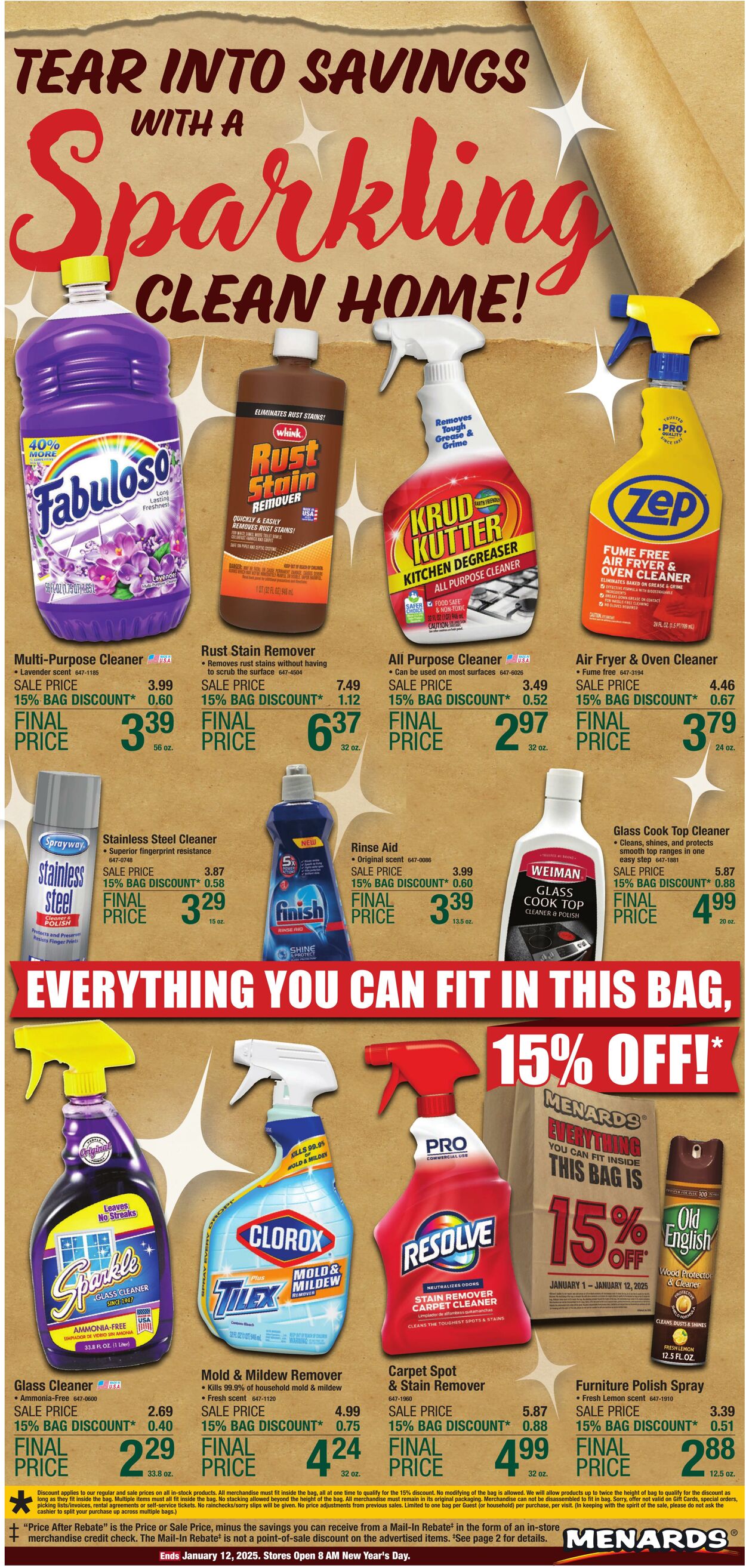 Weekly ad Menards 01/01/2025 - 01/12/2025