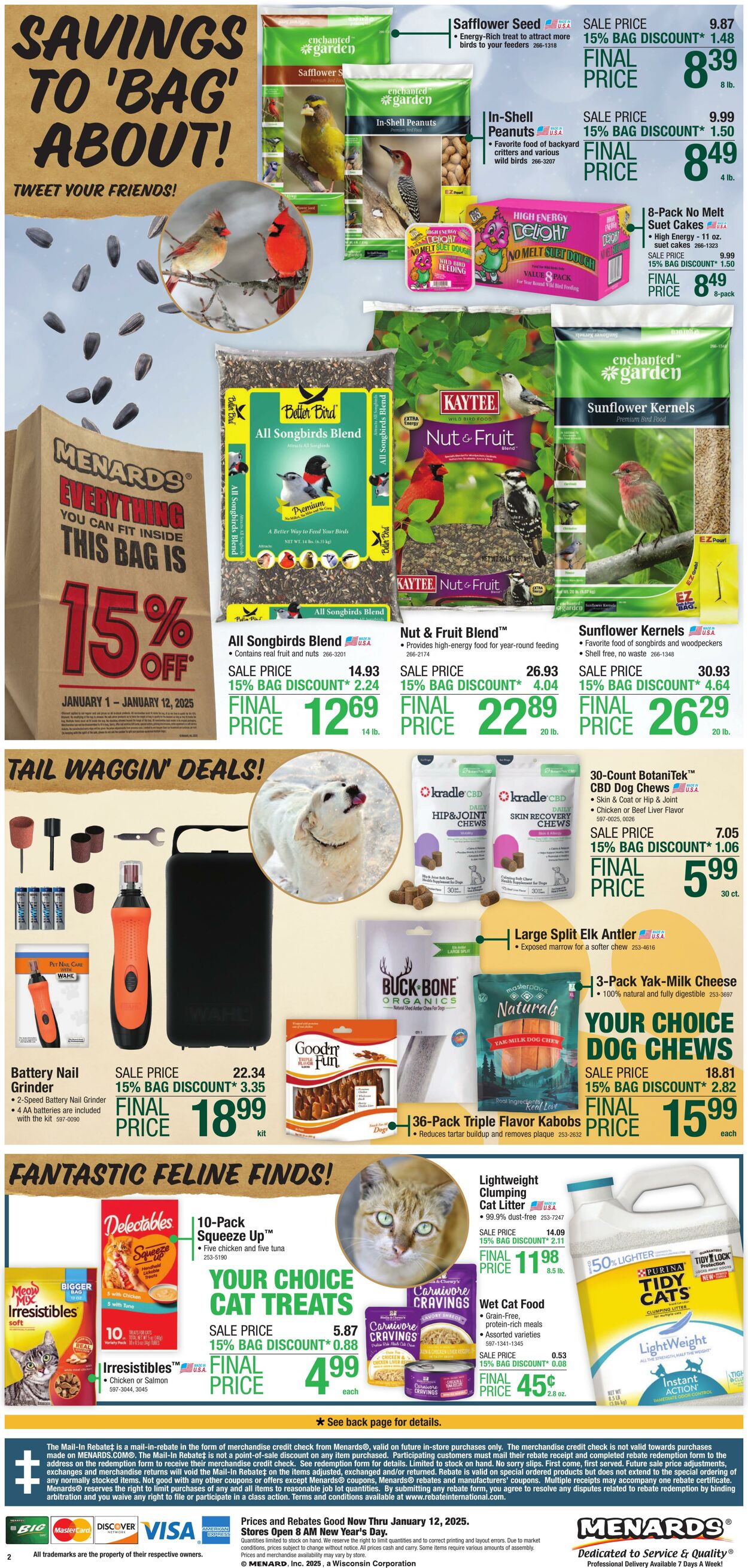 Weekly ad Menards 01/01/2025 - 01/12/2025