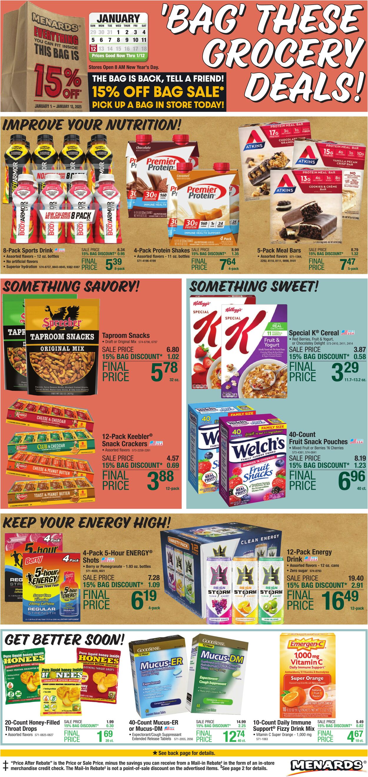 Weekly ad Menards 01/01/2025 - 01/12/2025