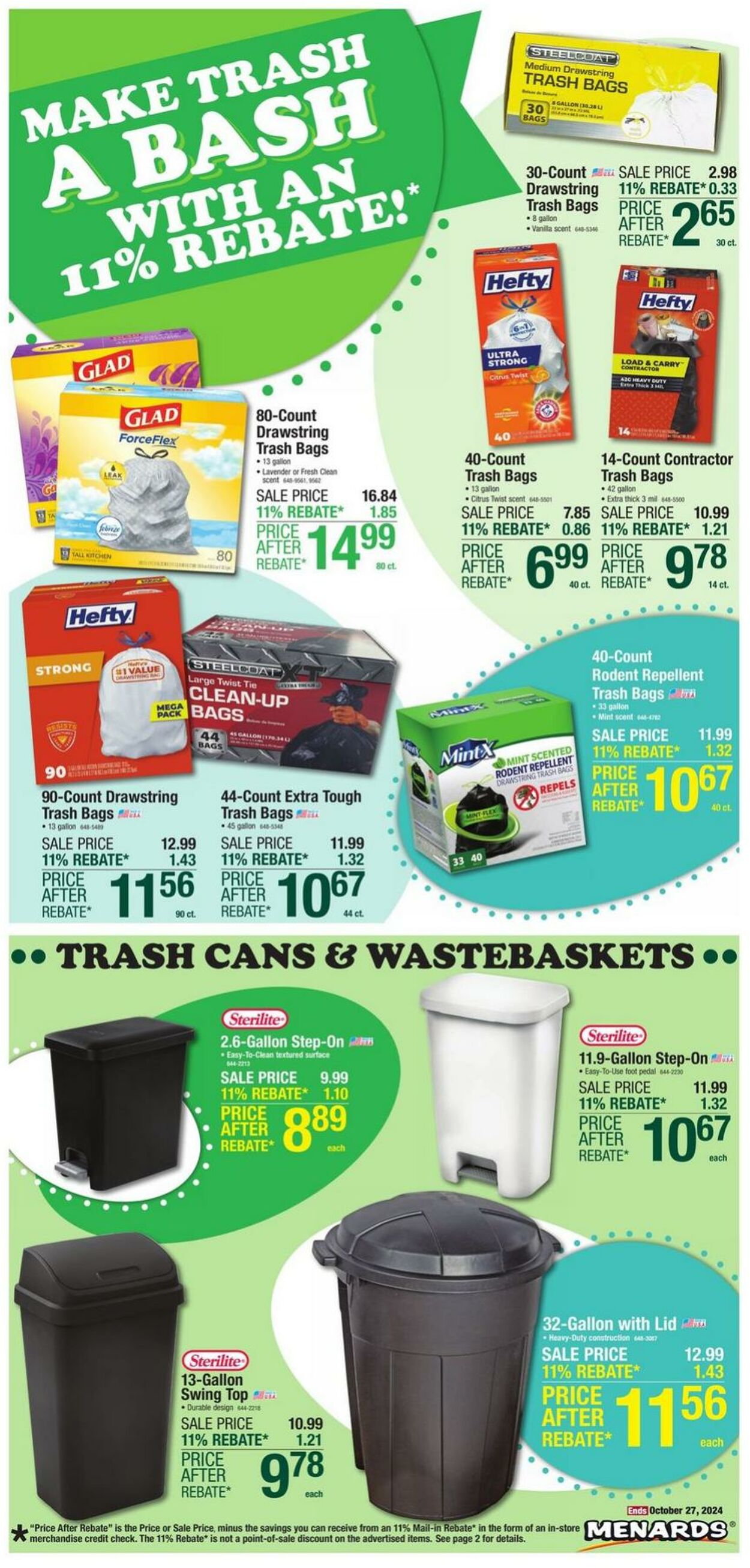 Weekly ad Menards 10/16/2024 - 10/27/2024