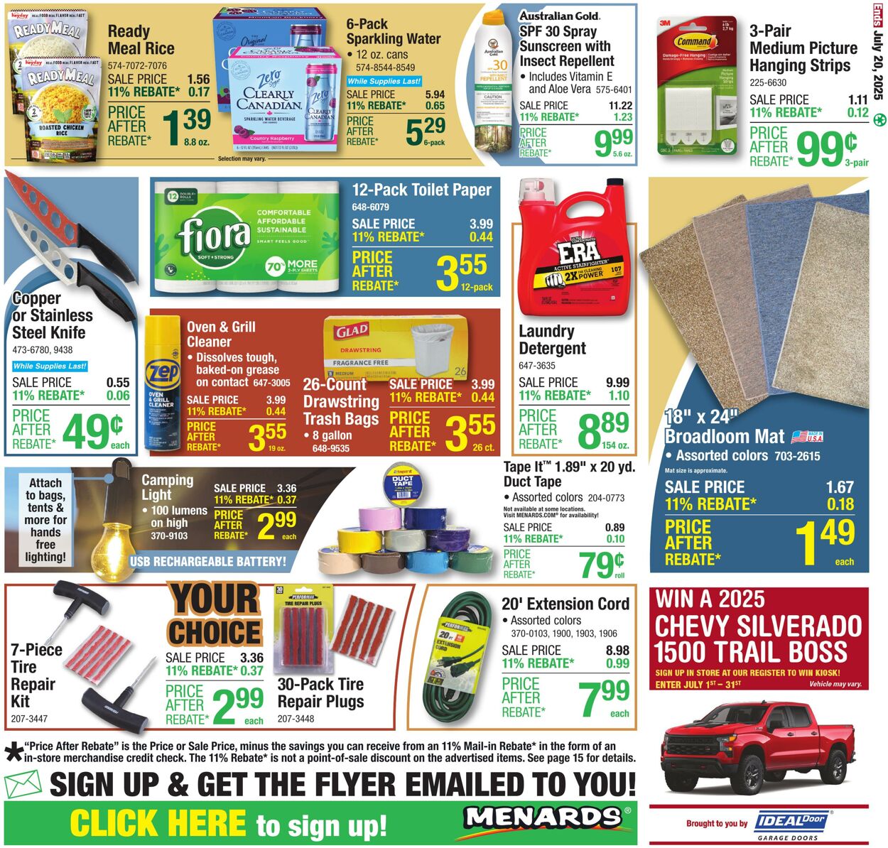 Weekly ad Menards 07/09/2025 - 07/20/2025
