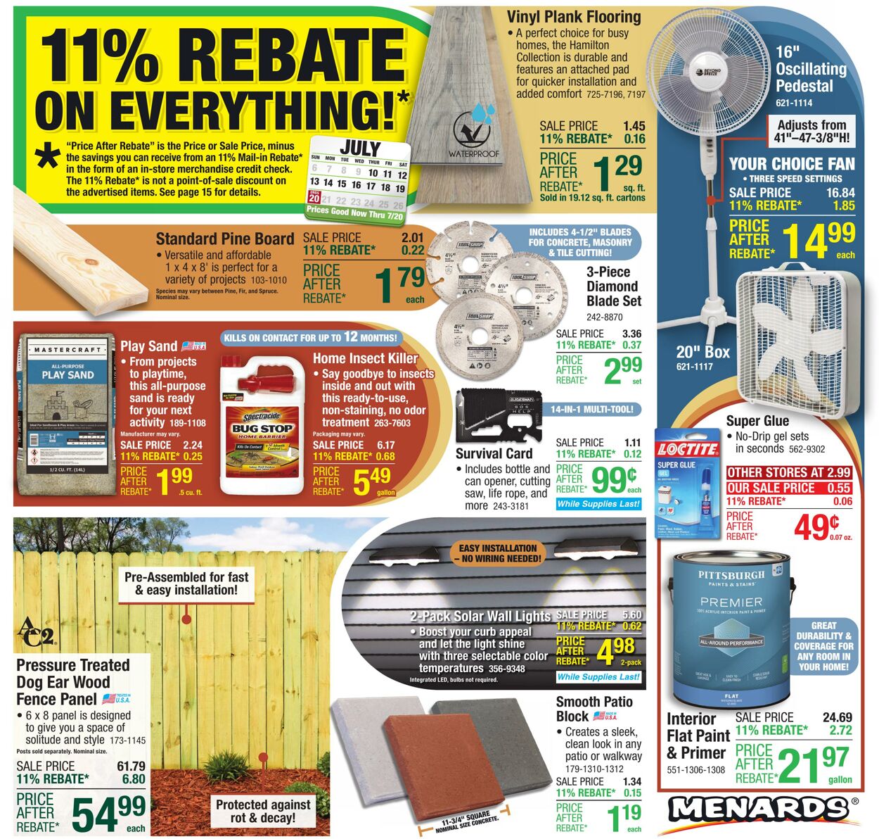 Weekly ad Menards 07/09/2025 - 07/20/2025