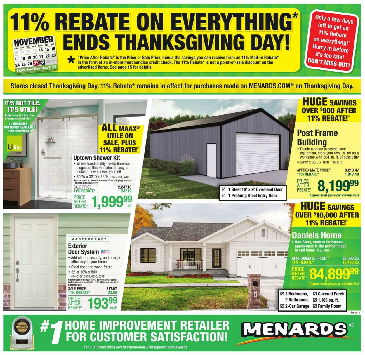 Weekly ad Menards 11/13/2024 - 11/27/2024