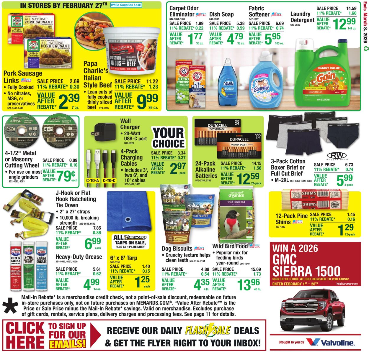 Weekly ad Menards 02/25/2026 - 03/08/2026
