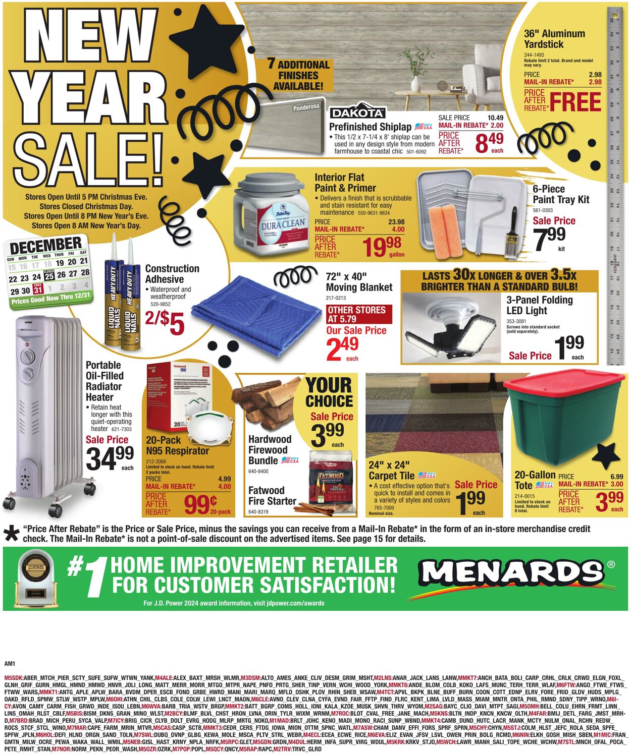 Weekly ad Menards 12/18/2024 - 12/31/2024