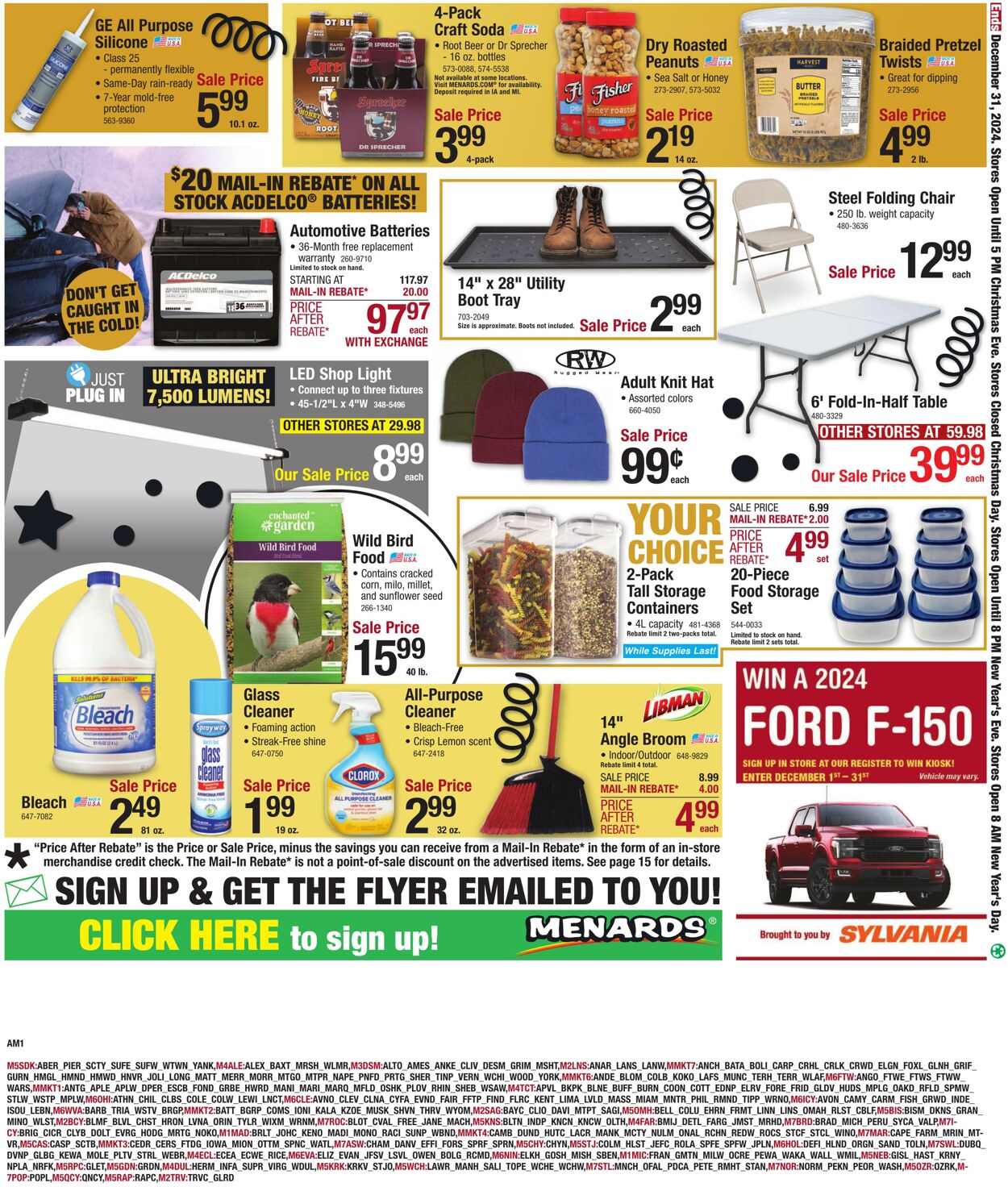 Weekly ad Menards 12/18/2024 - 12/31/2024