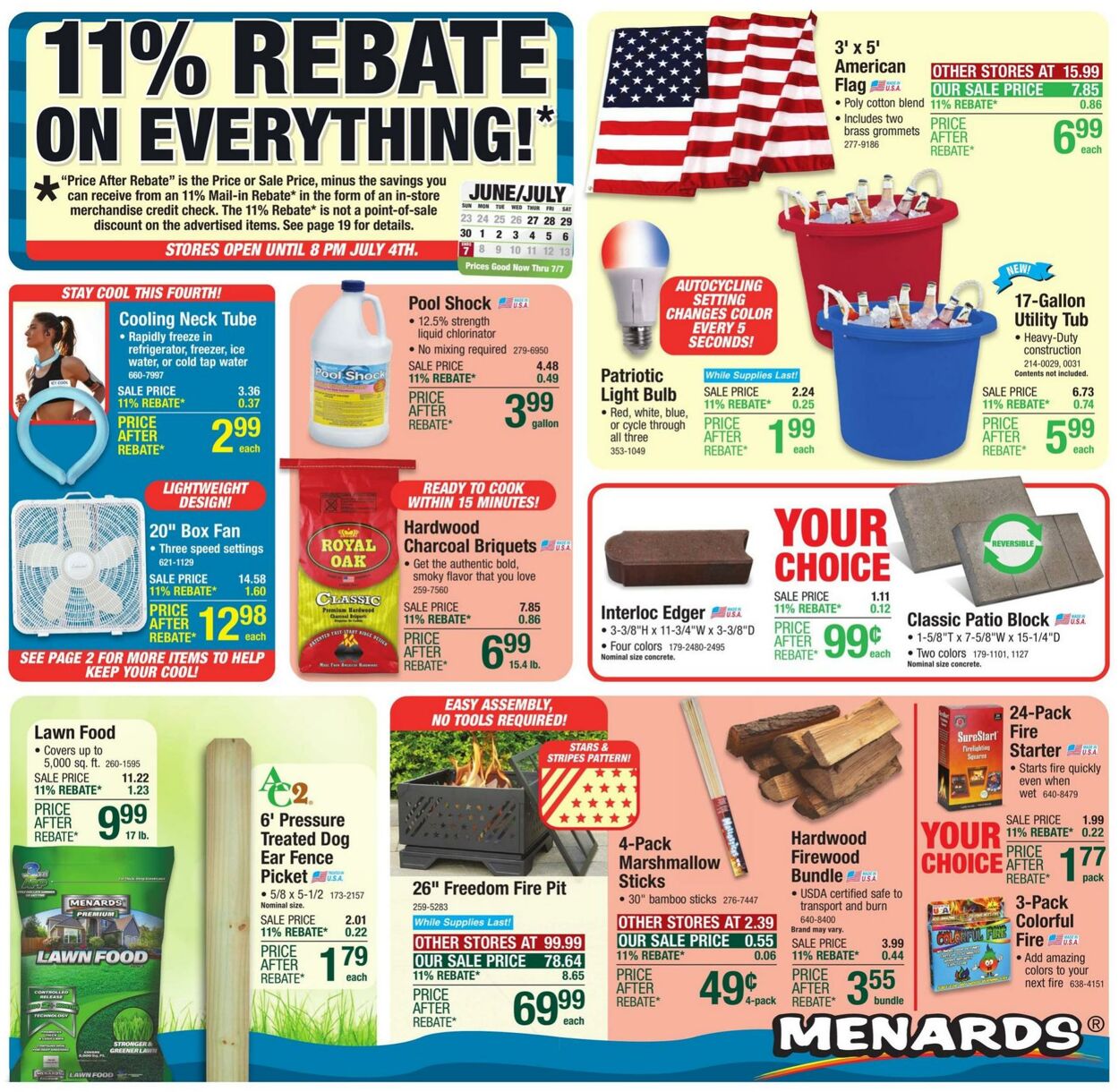 Menards Promotional weekly ads