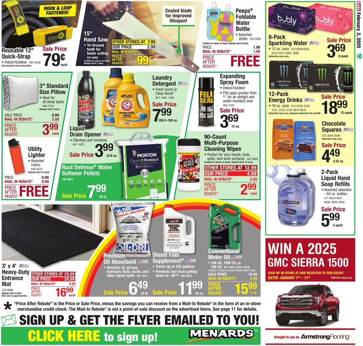 Weekly ad Menards 01/22/2025 - 02/02/2025