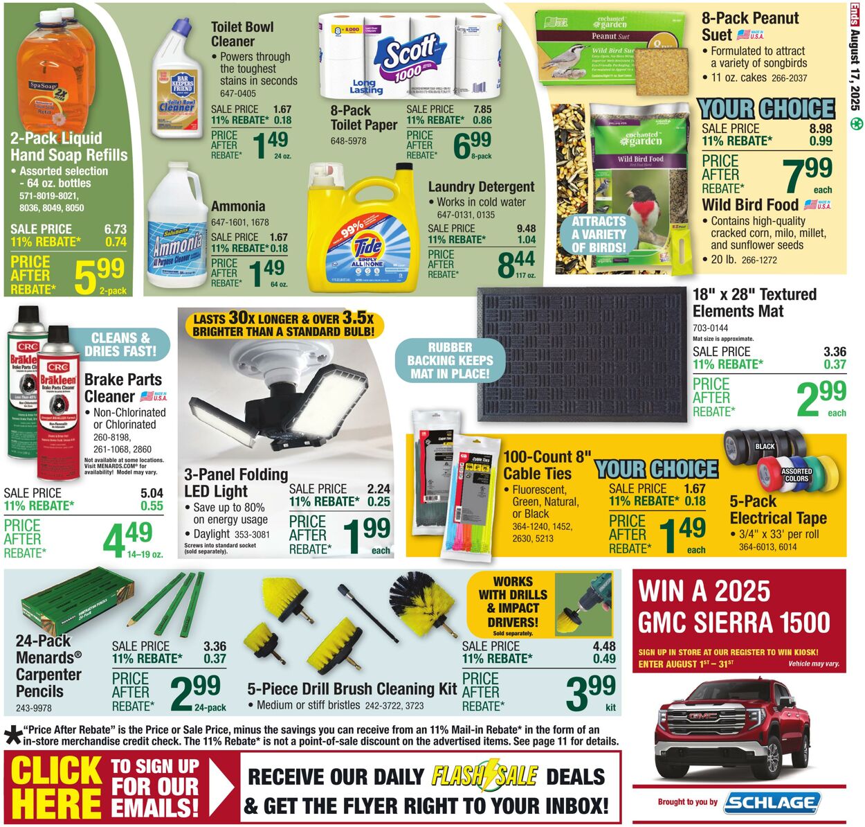 Weekly ad Menards 08/06/2025 - 08/17/2025