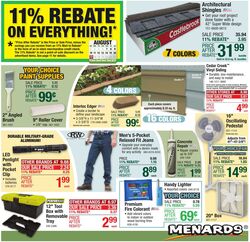 Weekly ad Menards 08/06/2025 - 08/17/2025