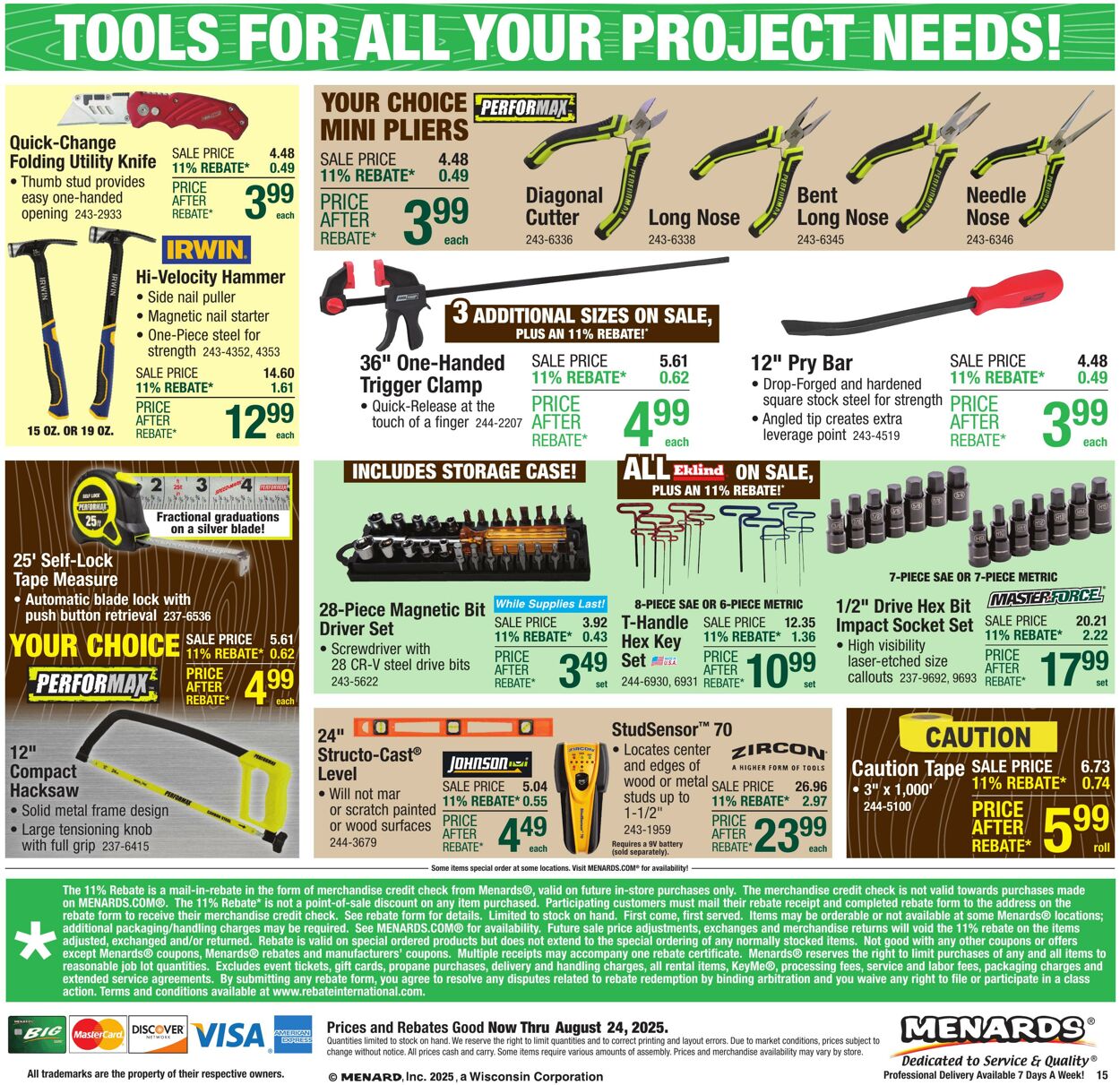 Weekly ad Menards 08/13/2025 - 08/24/2025