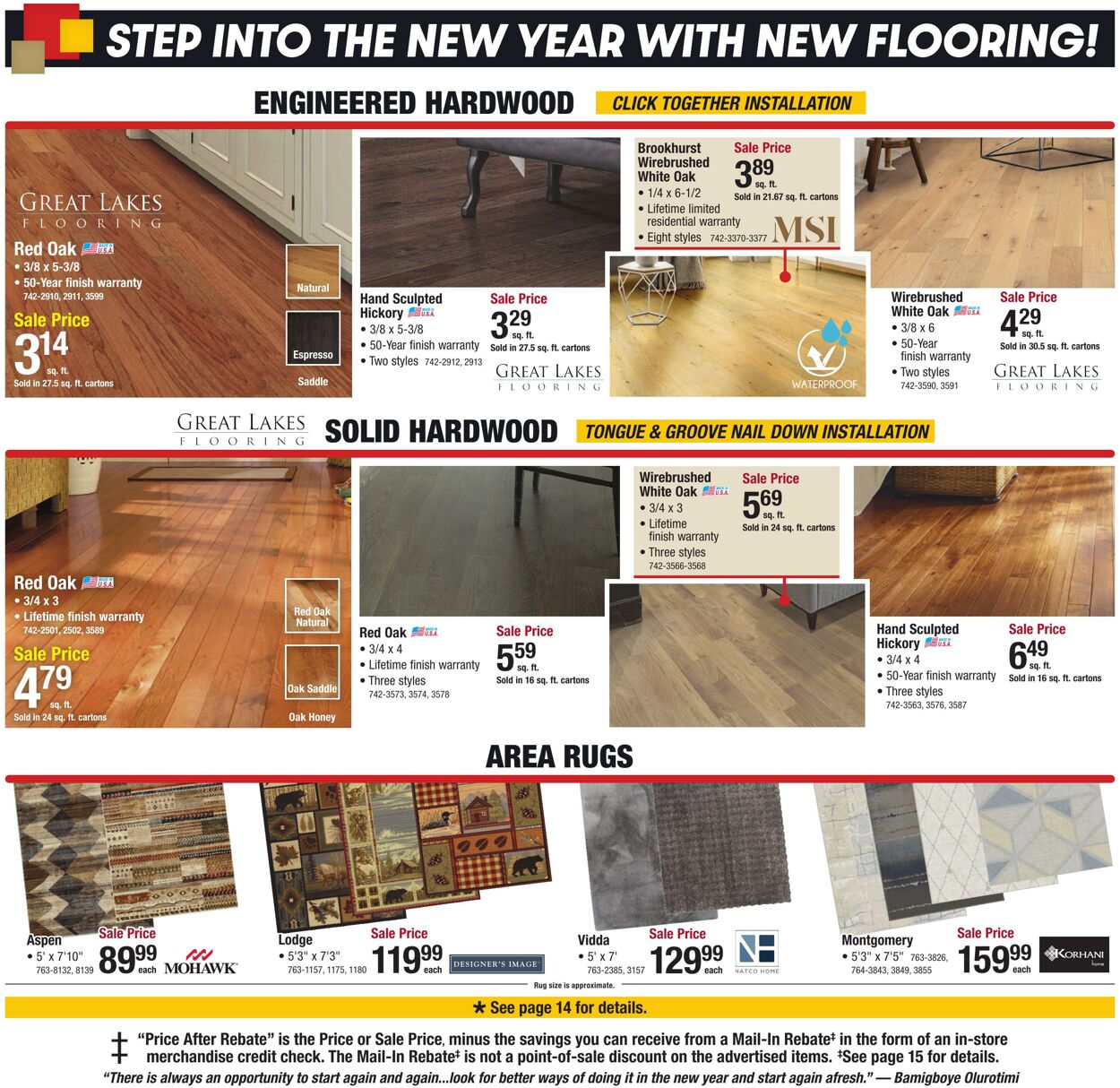 Weekly ad Menards 01/01/2025 - 01/12/2025