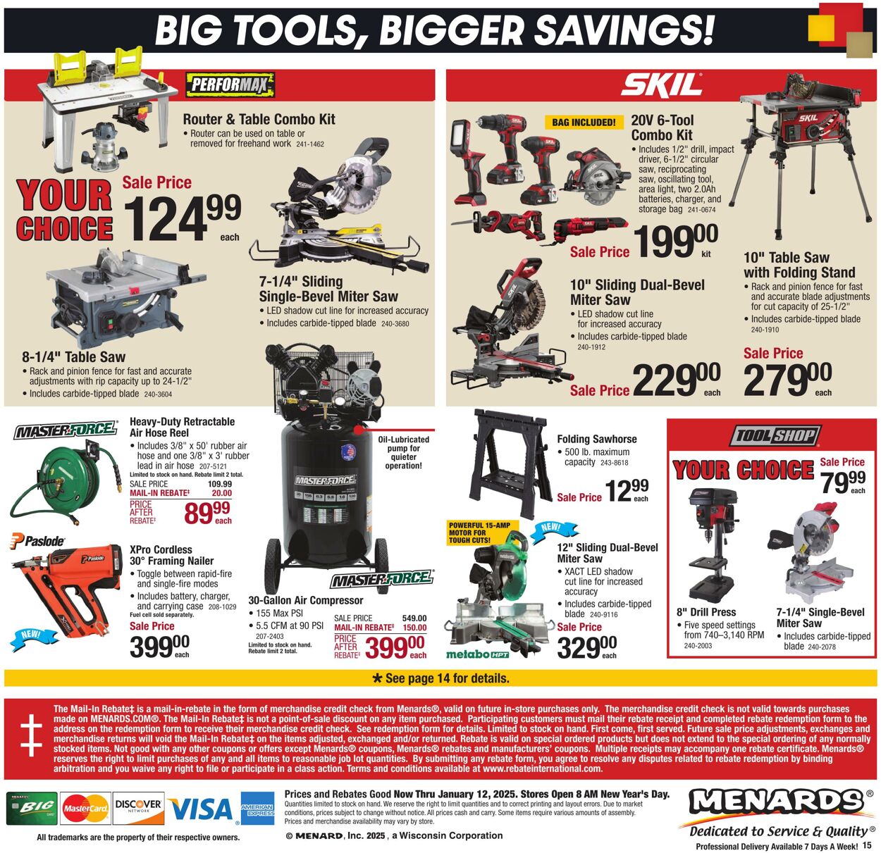 Weekly ad Menards 01/01/2025 - 01/12/2025