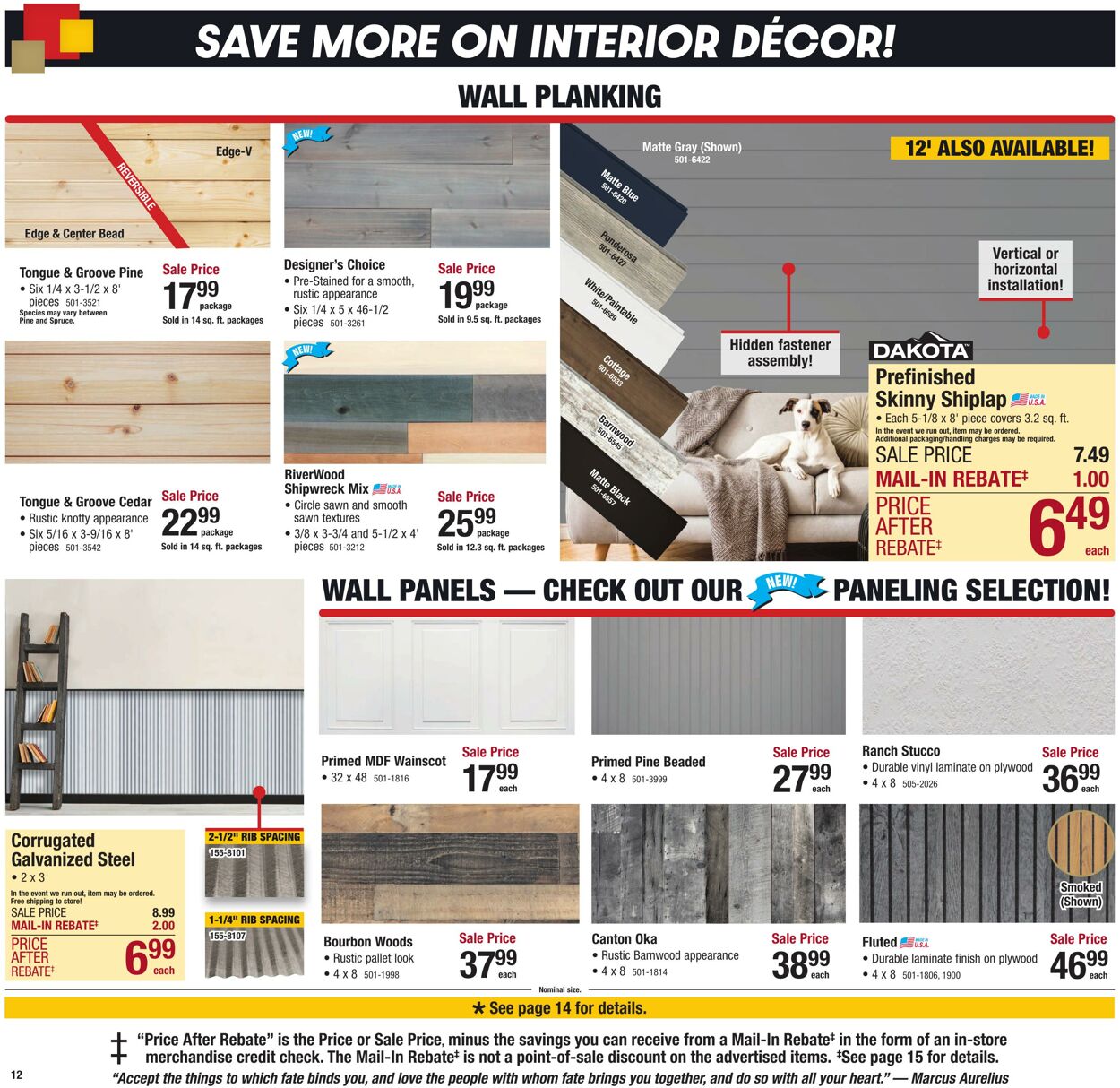 Weekly ad Menards 01/01/2025 - 01/12/2025