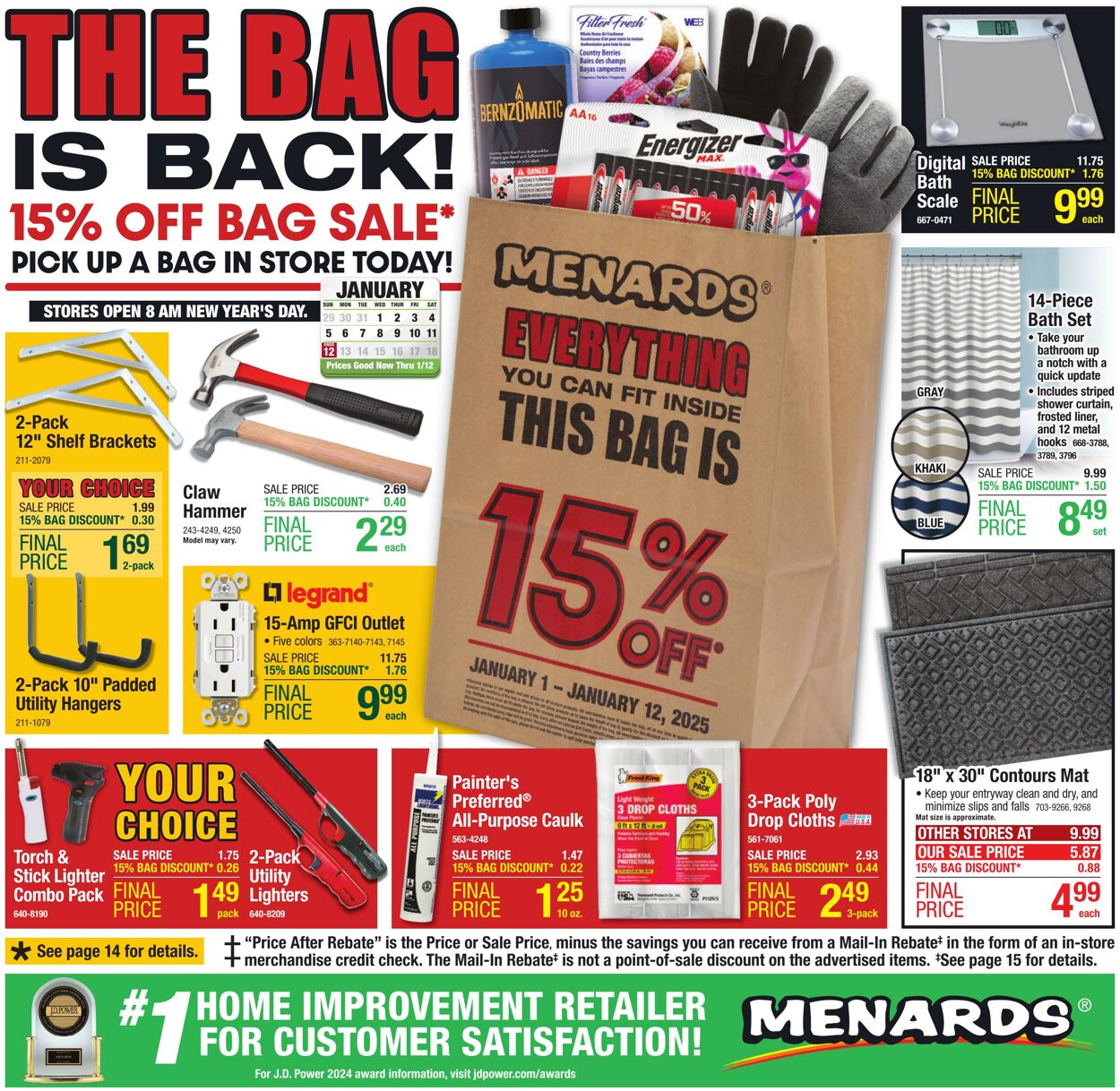 Weekly ad Menards 01/01/2025 - 01/12/2025