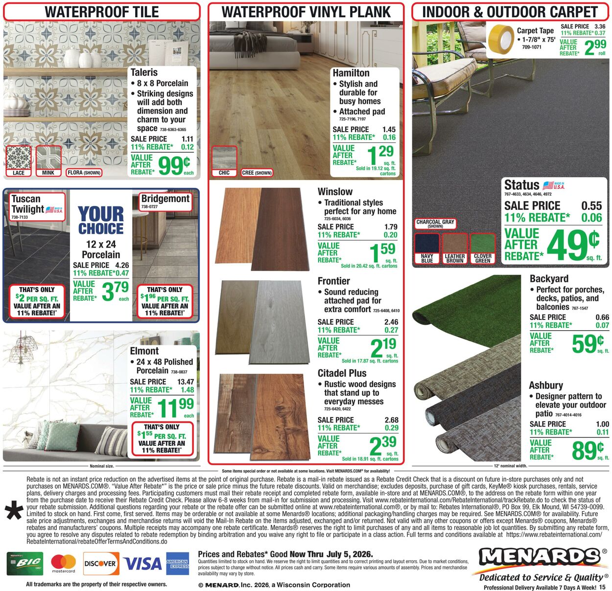Weekly ad Menards 06/24/2026 - 07/05/2026