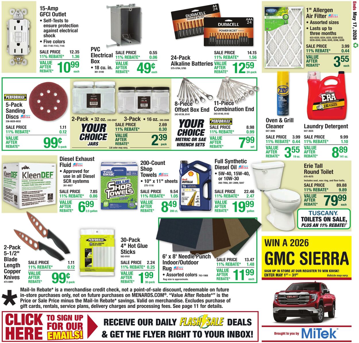 Weekly ad Menards 05/06/2026 - 05/17/2026