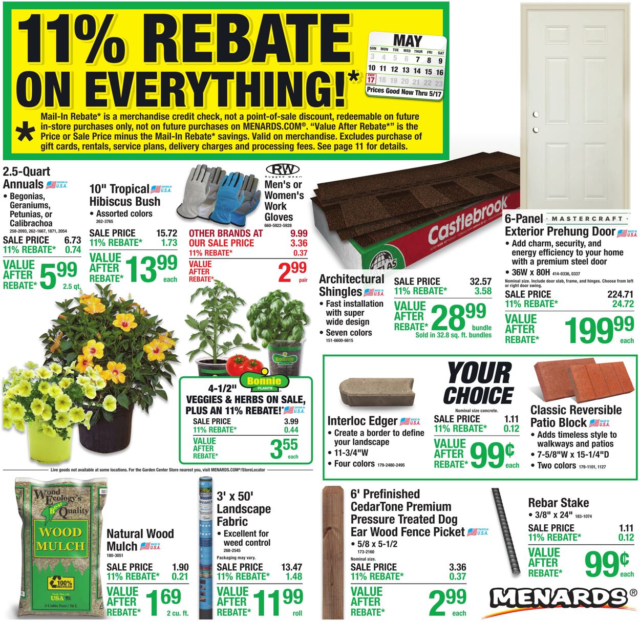 Weekly ad Menards 05/06/2026 - 05/17/2026