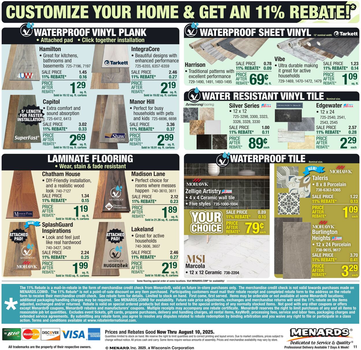 Weekly ad Menards 07/30/2025 - 08/10/2025