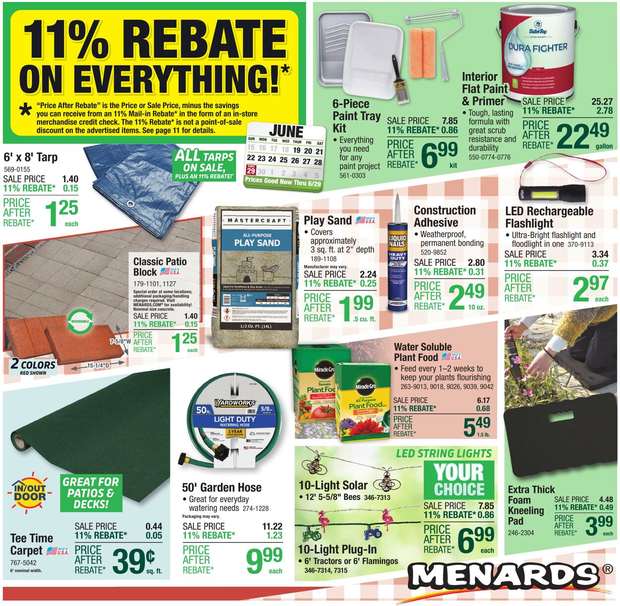 Weekly ad Menards 06/18/2025 - 06/29/2025