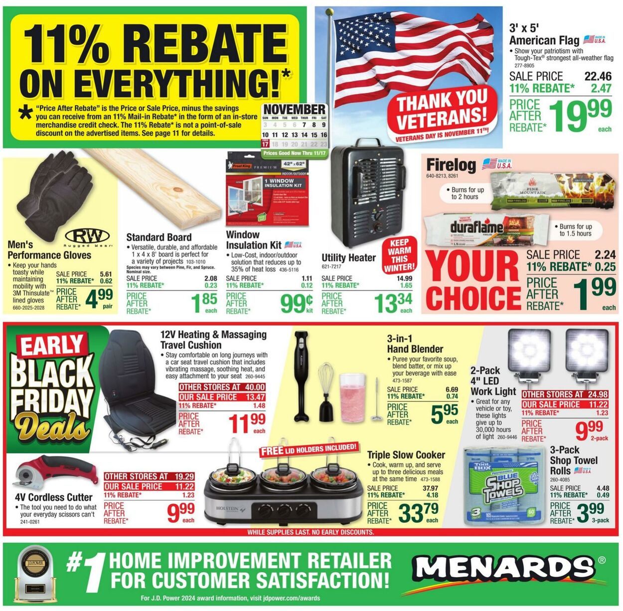 Weekly ad Menards 11/06/2024 - 11/17/2024