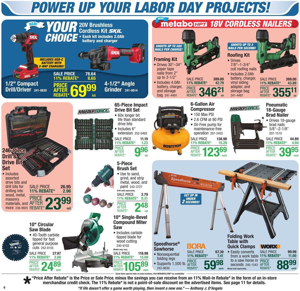 Weekly ad Menards 08/27/2025 - 09/07/2025