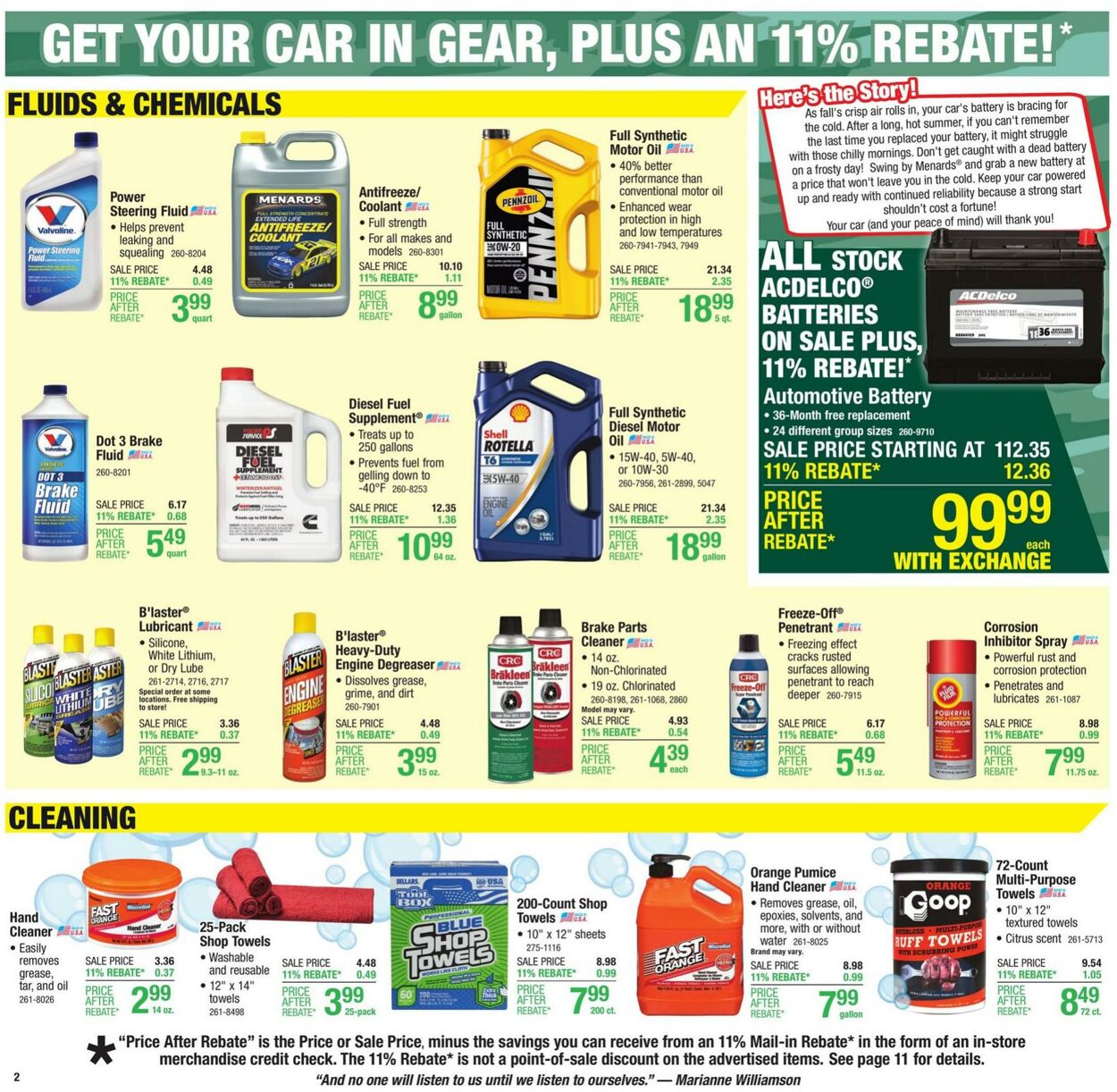 Weekly ad Menards 10/23/2024 - 11/03/2024