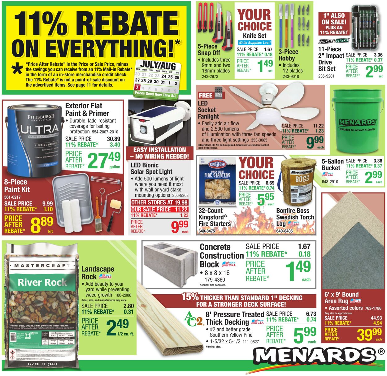 Weekly ad Menards 07/23/2025 - 08/03/2025
