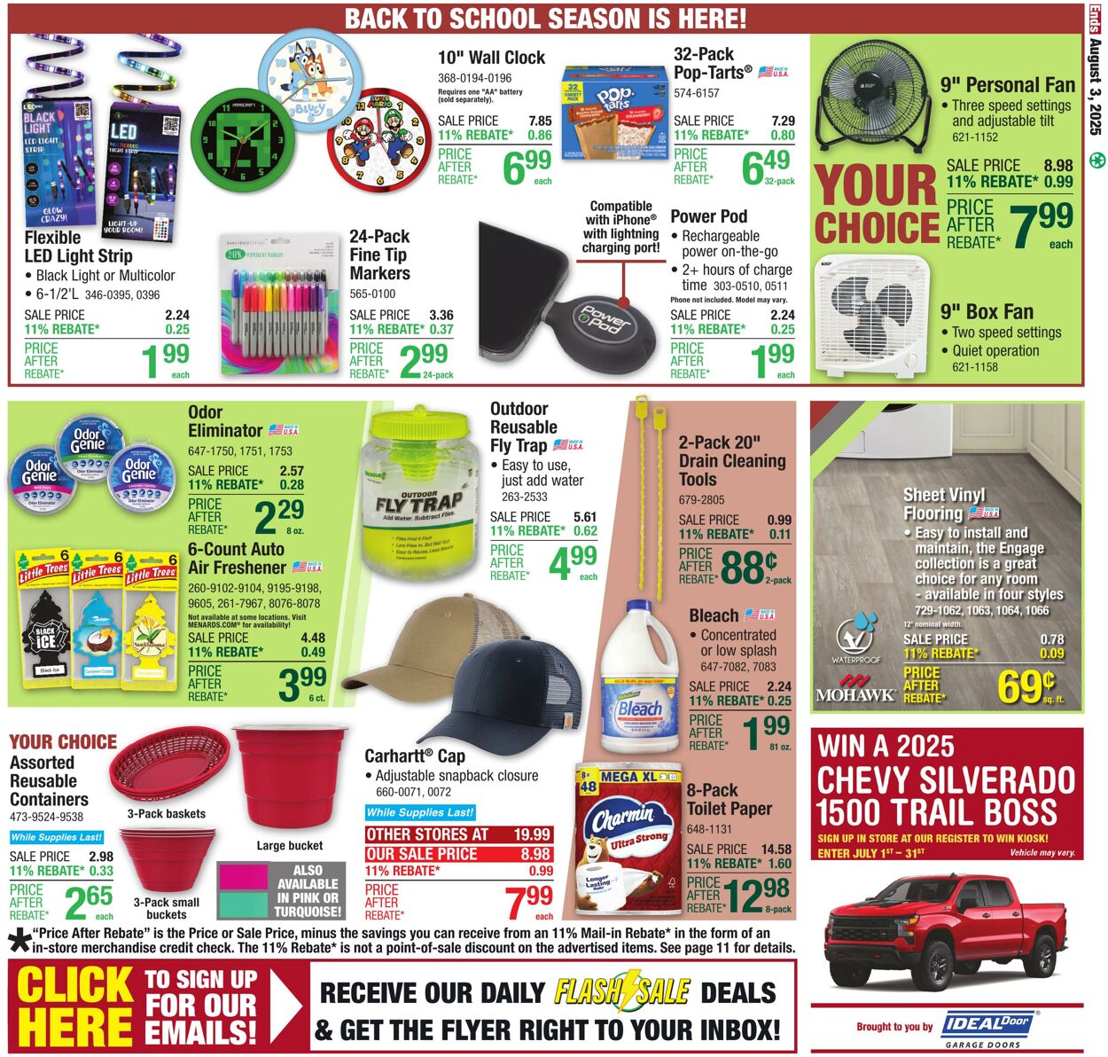 Weekly ad Menards 07/23/2025 - 08/03/2025