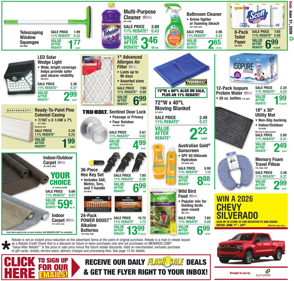 Weekly ad Menards 06/10/2026 - 06/21/2026