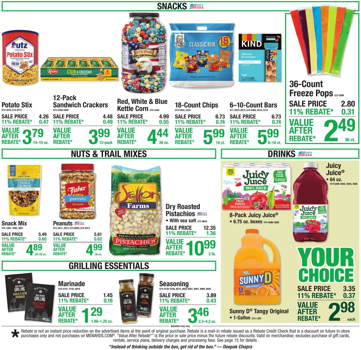 Weekly ad Menards 06/10/2026 - 06/21/2026